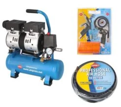 Airpress L 6-105 Plug&Play Compressor - Olievrij - 8bar - 0.6pk - 84l/min - 6L