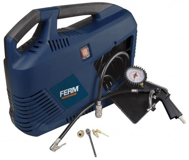 FERM CRM1049 Draagbare Compressor - 1100W - 8 Bar - Orion 3 FERM CRM1049 Draagbare Compressor - 1100W - 8 Bar - Orion