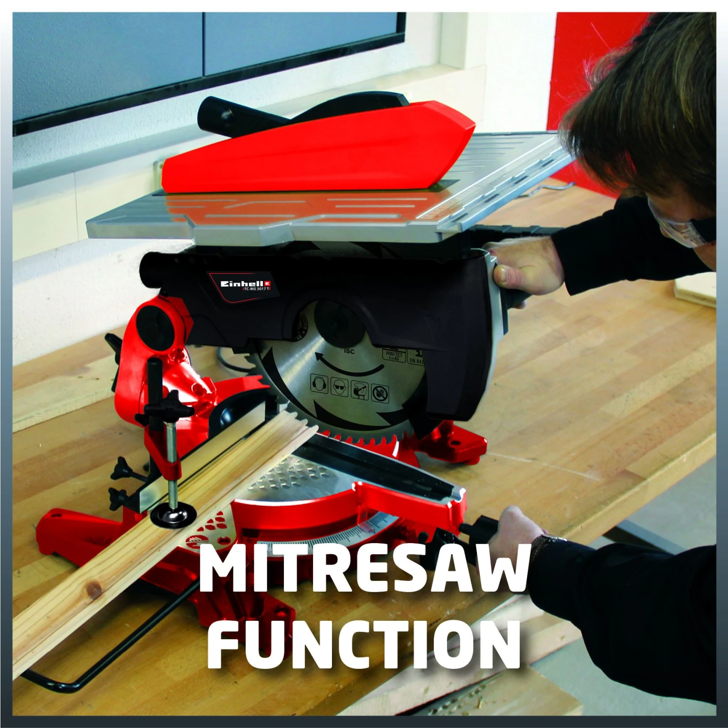 Einhell TC-MS 3017 T Afkort-/ Tafelzaagmachine - 2000W - 305 X 30mm 4 Einhell TC-MS 3017 T Afkort-/ Tafelzaagmachine - 2000W - 305 X 30mm - Afbeelding 2