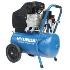 Hyundai 55801 Set 2 Compressor Inclusief Accessoireset - 8 Bar - 24L - 55801 + 55902 -Metabo Winkel c80836eaef082193e4837a78c22da96f