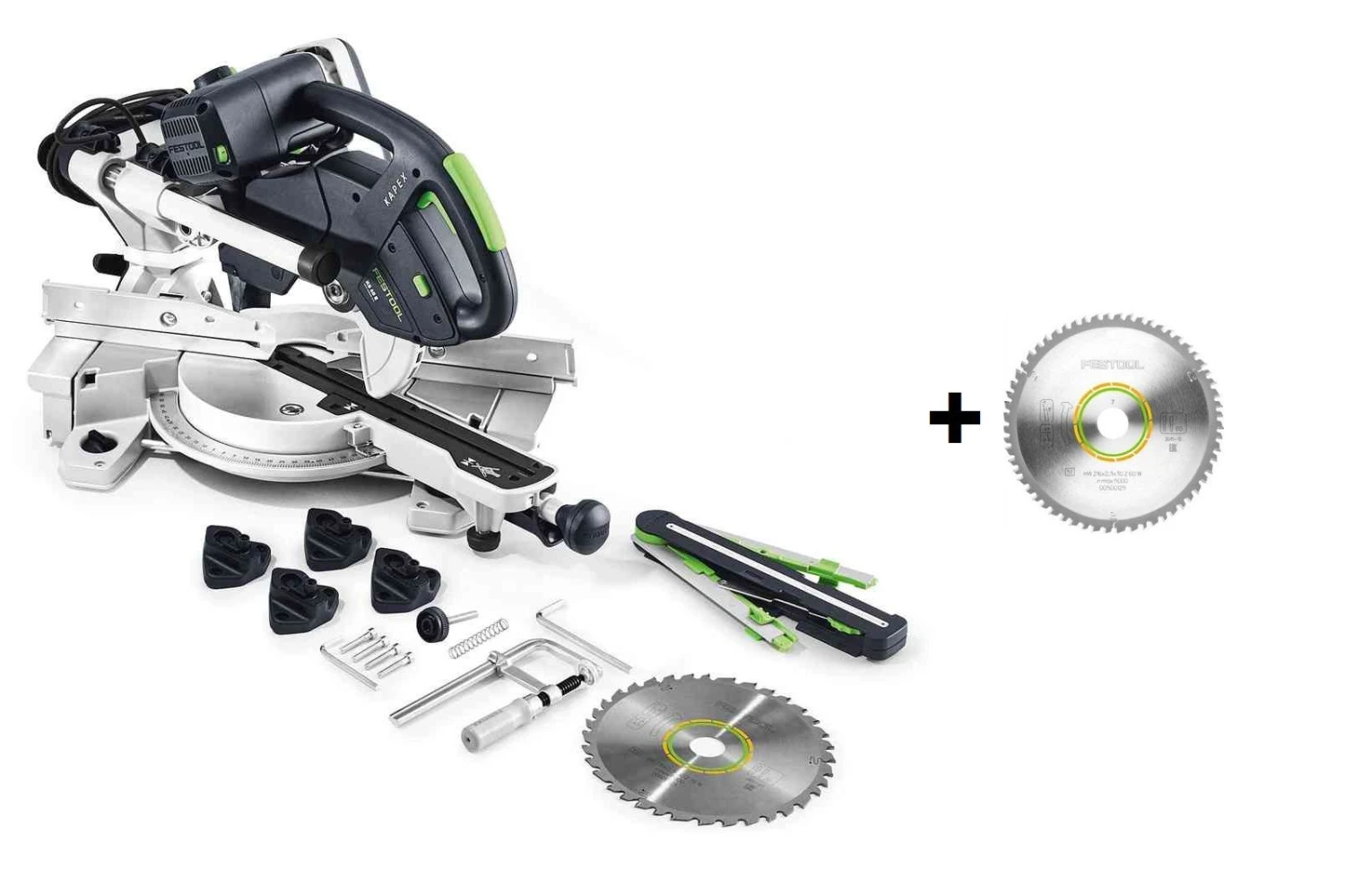 Festool KS 60 E-SET KAPEX Afkortzaag - 1200W - 216mm Met Extra Zaagblad 2 Festool KS 60 E-SET KAPEX Afkortzaag - 1200W - 216mm Met Extra Zaagblad